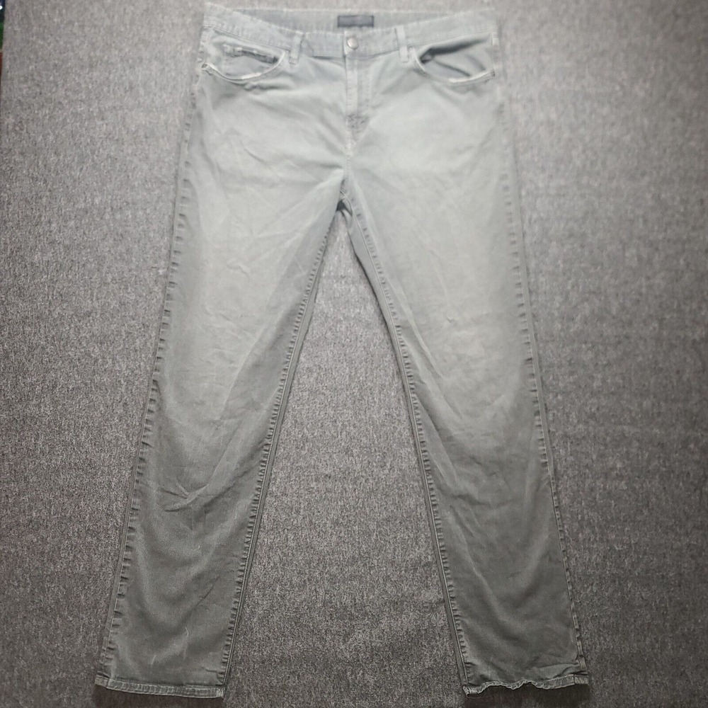 J Brand Kane Straight‎ Jeans Mens 38x32.5 Gray Denim USA Made Thrashed Asphalt